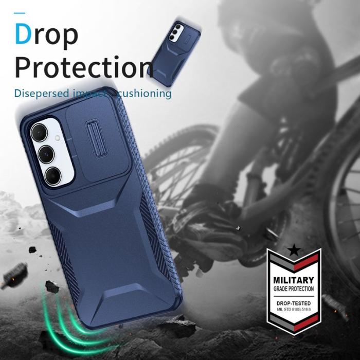 OEM - Samsung Galaxy A55 5G Skal TPU+PC Skydd - Blå