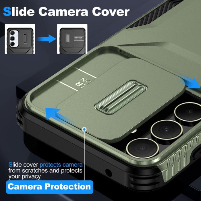 OEM - Samsung Galaxy A55 5G Skal TPU+PC Skydd - Grön