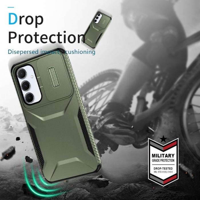 OEM - Samsung Galaxy A55 5G Skal TPU+PC Skydd - Grön