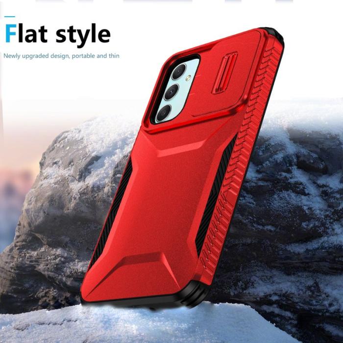 OEM - Samsung Galaxy A55 5G Skal TPU+PC Skydd - Röd