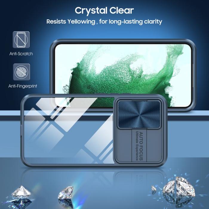 OEM - Samsung Galaxy A55 5G Skal TPU+PC Transparent - Marinblå