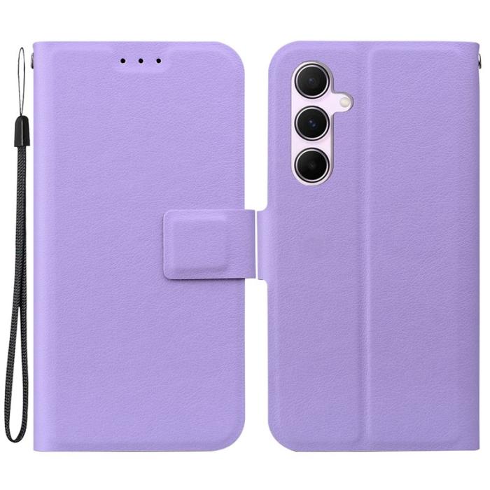 OEM - Samsung Galaxy A55 5G Skal Ultra-Tunn Konstläder + Plast - Lila