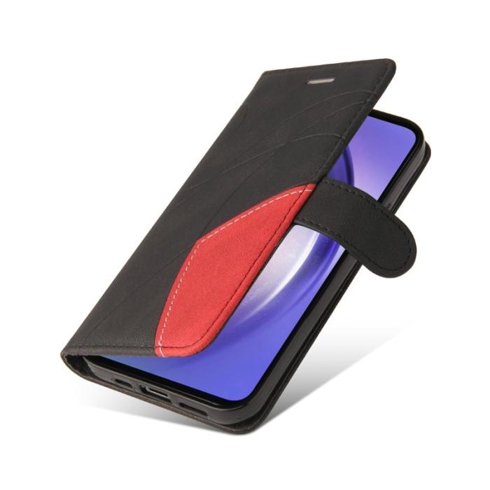 OEM - Samsung Galaxy A55 Plånboksfodral Konstläder Ställ - Svart