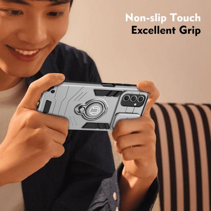 OEM - Samsung Galaxy A55 Skal Sliding Camshield PC+TPU - Grå