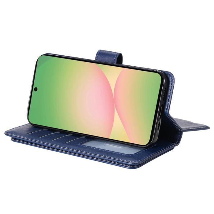 OEM - Samsung Galaxy A57 Plånboksfodral Konstläder 10 Kortfack - Blå