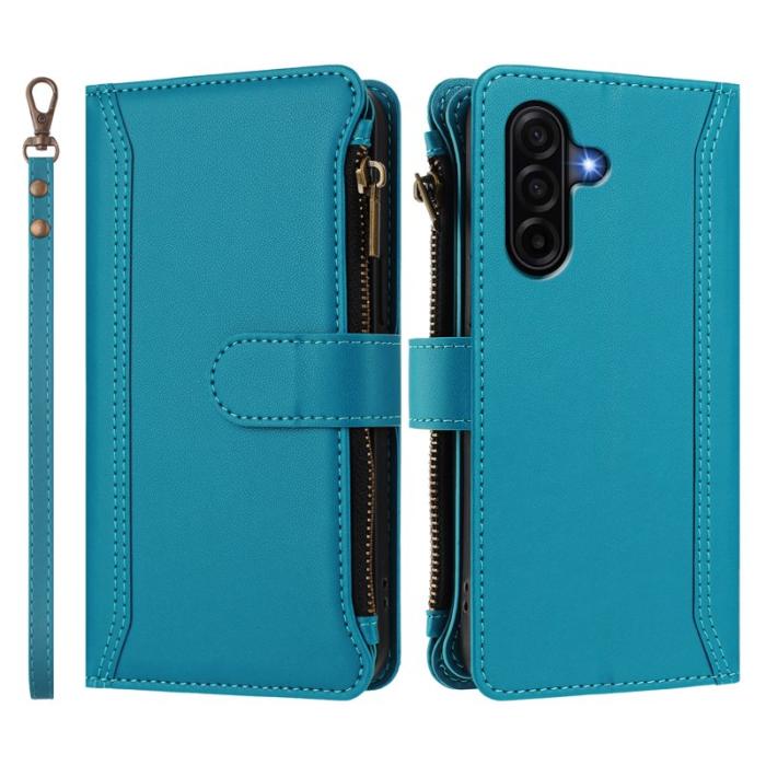 OEM - Samsung Galaxy A57 Plånboksfodral Konstläder 9 Kortfack - Lake Blue