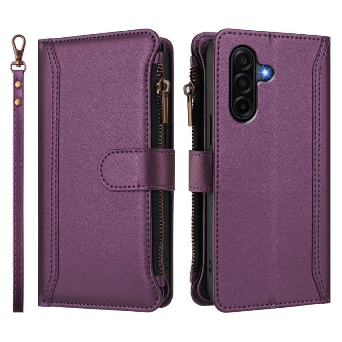 OEM - Samsung Galaxy A57 Plånboksfodral Konstläder 9 Kortfack - Lila