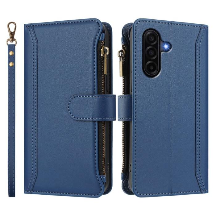 OEM - Samsung Galaxy A57 Plånboksfodral Konstläder 9 Kortfack - Blå