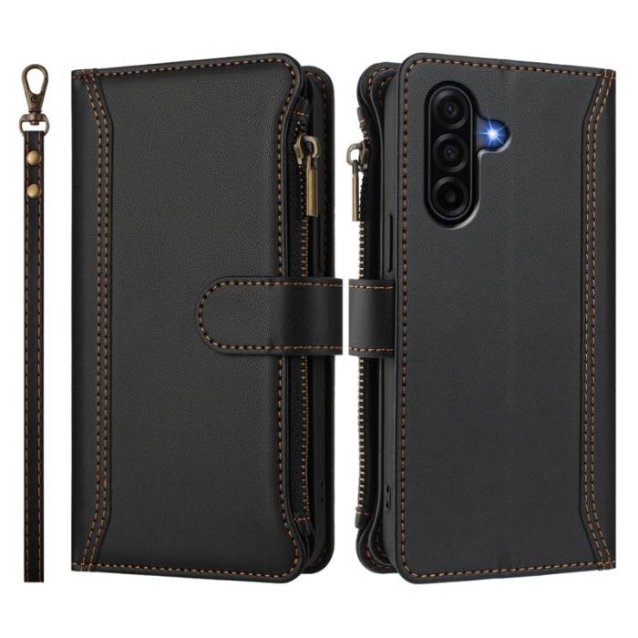 OEM - Samsung Galaxy A57 Plånboksfodral Konstläder 9 Kortfack - Svart