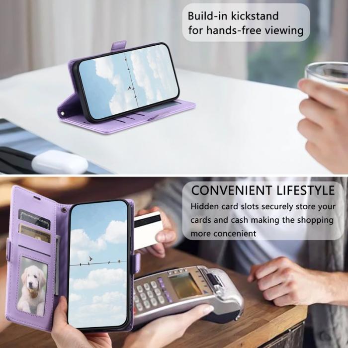 OEM - Samsung Galaxy A57 Plånboksfodral Konstläder - Lila