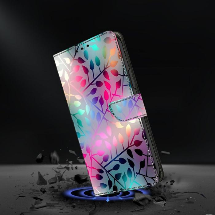 OEM - Samsung Galaxy A57 Plånboksfodral Konstläder Magnetisk Stängning - Maple Leaf