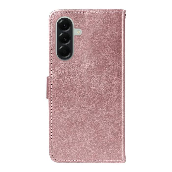 OEM - Samsung Galaxy A57 Plånboksfodral Konstläder Med Rem - Roséguld