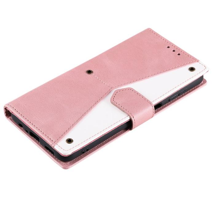 OEM - Samsung Galaxy A57 Plånboksfodral Konstläder Splicing - Roséguld