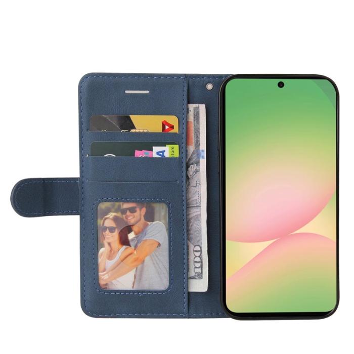 OEM - Samsung Galaxy A57 Plånboksfodral Konstläder Ställfunktion - Blå