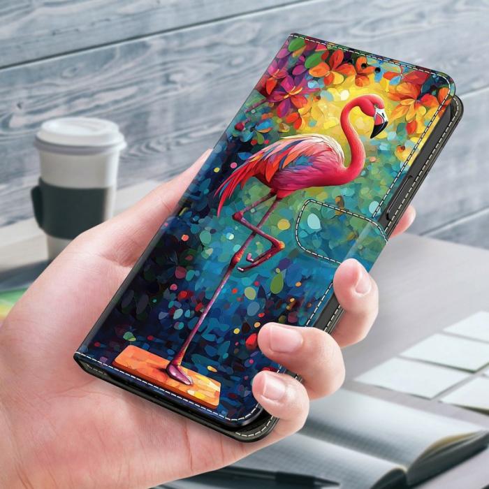 OEM - Samsung Galaxy A57 Plånboksfodral Flip Konstläder Mönster - Bird