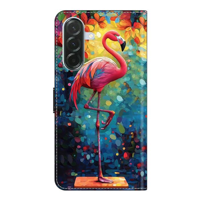 OEM - Samsung Galaxy A57 Plånboksfodral Flip Konstläder Mönster - Bird