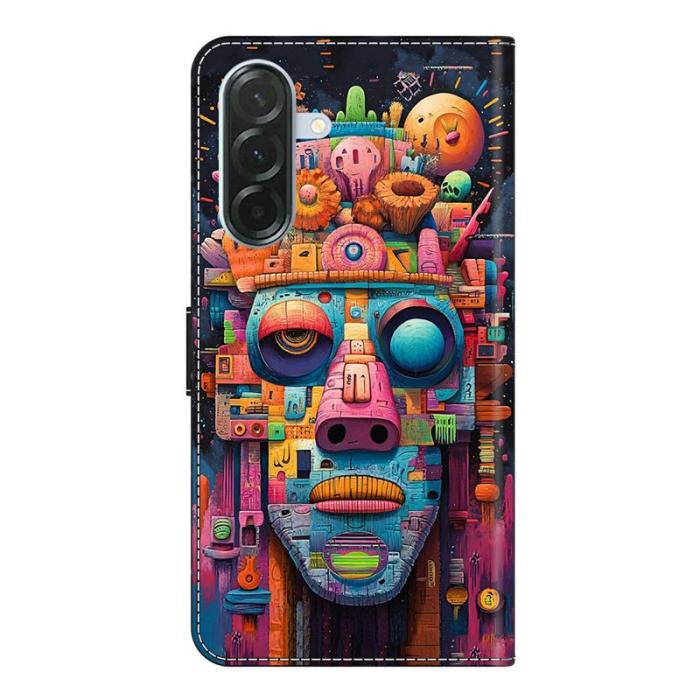 OEM - Samsung Galaxy A57 Plånboksfodral Flip Konstläder Mönstertryck - Graffiti
