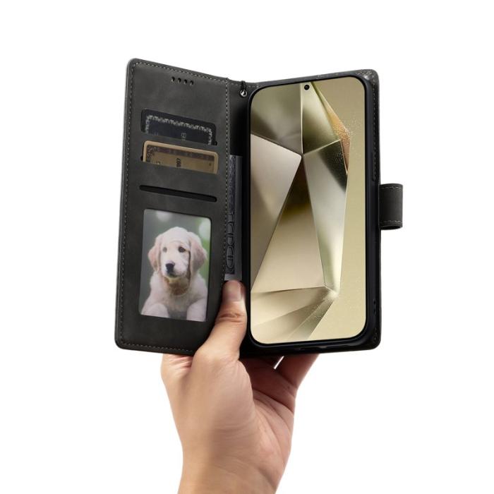 OEM - Samsung Galaxy A57 Plånboksfodral Imprinted Totem Konstläder - Grå