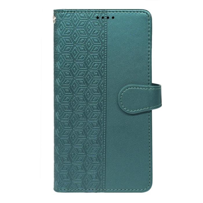 OEM - Samsung Galaxy A57 Fodral Konstläder 9 Kortfack - Grön