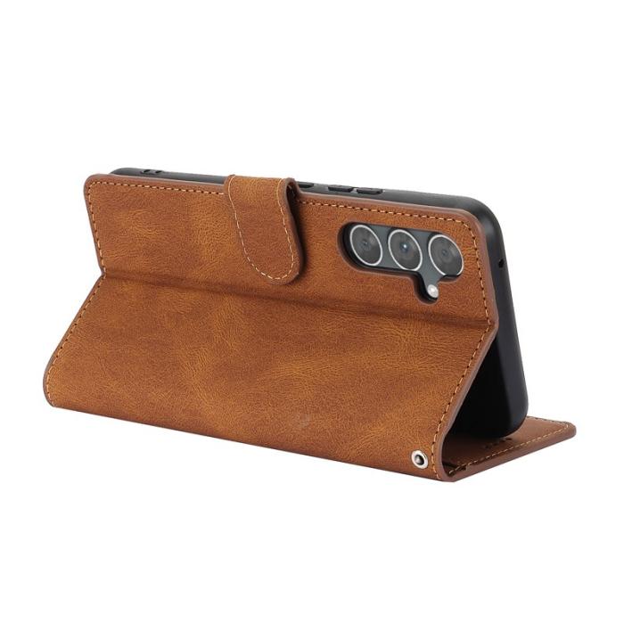 OEM - Samsung Galaxy A57 Plånboksfodral Konstläder - Brun