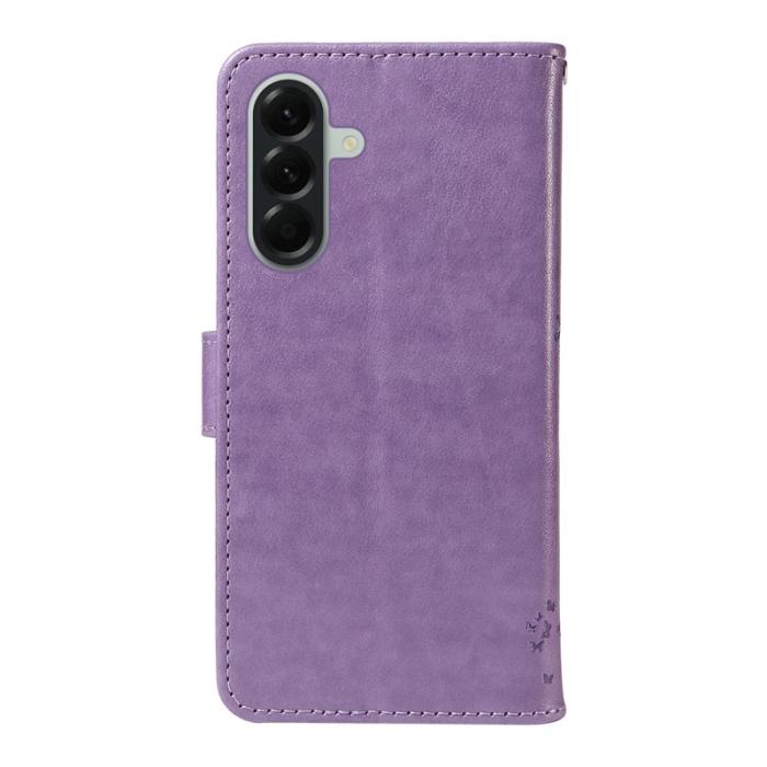 OEM - Samsung Galaxy A57 Plånboksfodral Konstläder Kattträd Mönster - Lila