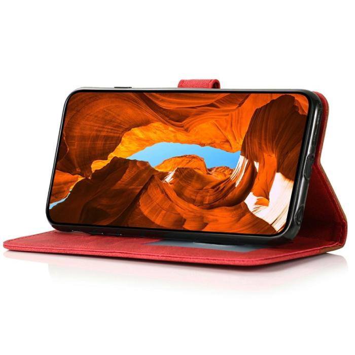 OEM - Samsung Galaxy A57 Plånboksfodral Konstläder - Brun / Röd