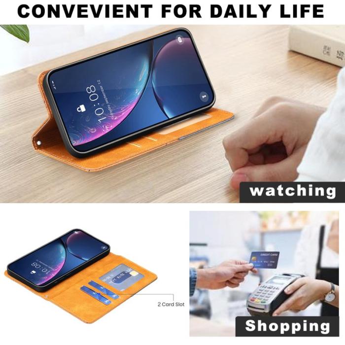 OEM - Samsung Galaxy A57 Fodral Konstläder - Gul