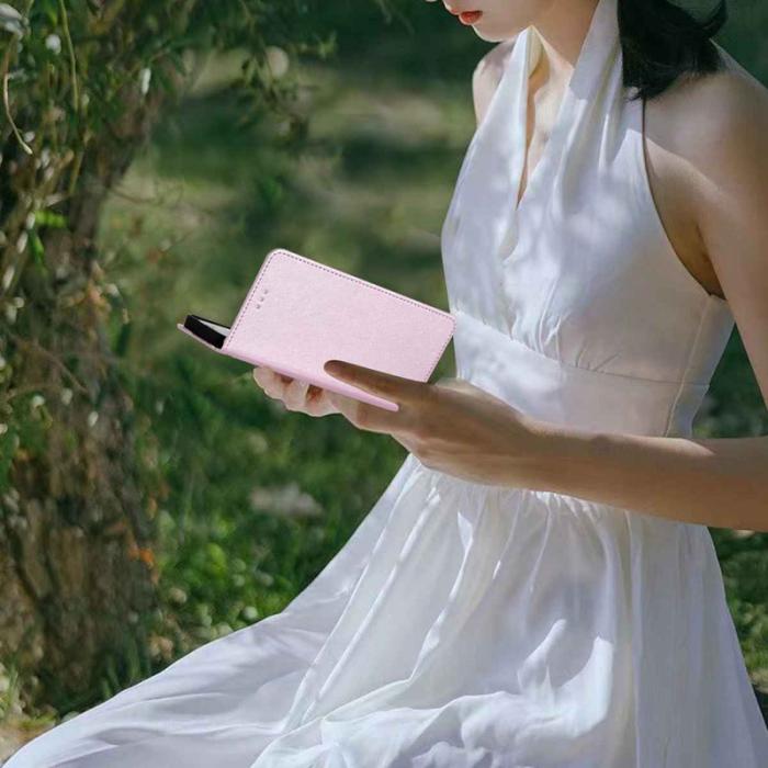 OEM - Samsung Galaxy A57 Plånboksfodral Konstläder Magnetisk Stängning - Lila