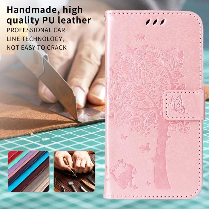 OEM - Samsung Galaxy A57 Plånboksfodral Konstläder - Roséguld