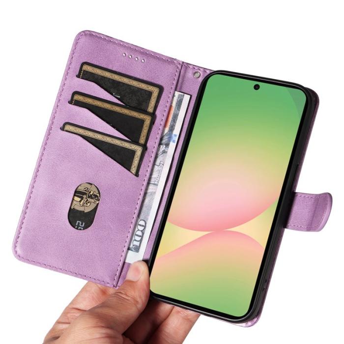 OEM - Samsung Galaxy A57 Plånboksfodral Konstläder Ställ - Lila