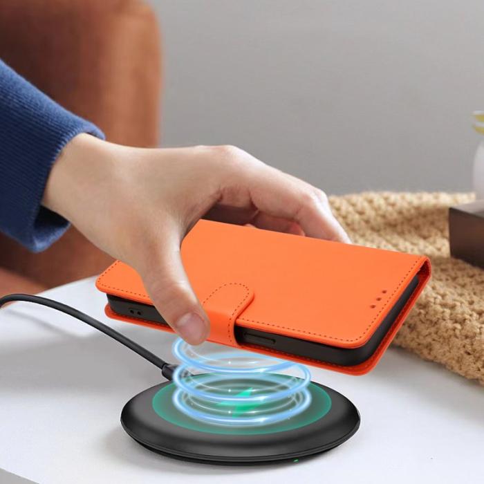 OEM - Samsung Galaxy A57 Plånboksfodral Konstläder Ställfunktion - Orange