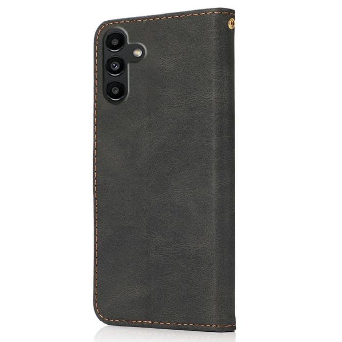 OEM - Samsung Galaxy A57 Plånboksfodral Konstläder - Svart / Brun