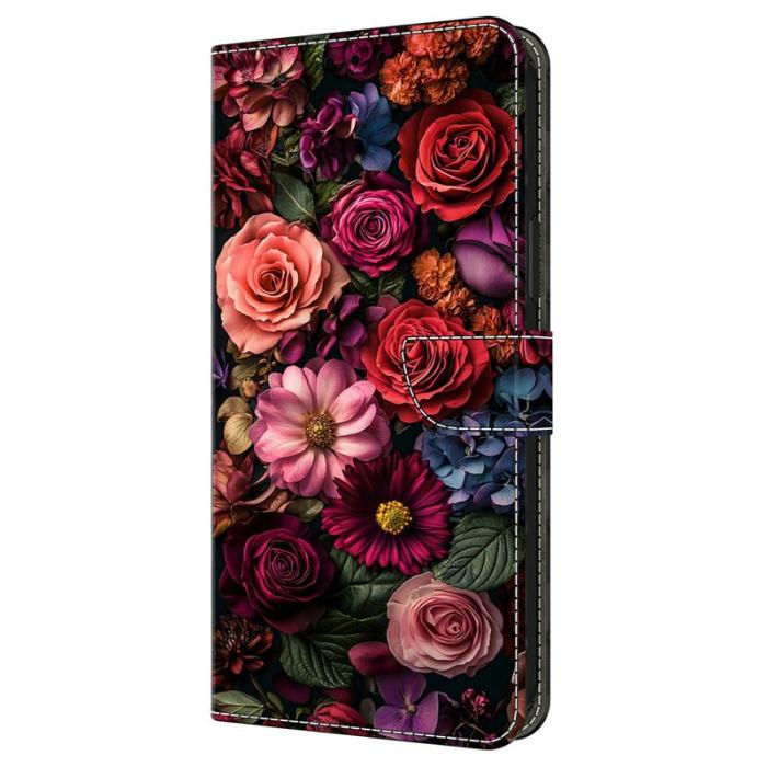 OEM - Samsung Galaxy A57 Plånboksfodral Mönstertryck Konstläder - Floral