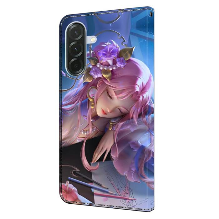 OEM - Samsung Galaxy A57 Plånboksfodral Mönstertryck Konstläder - Sleeping Beauty