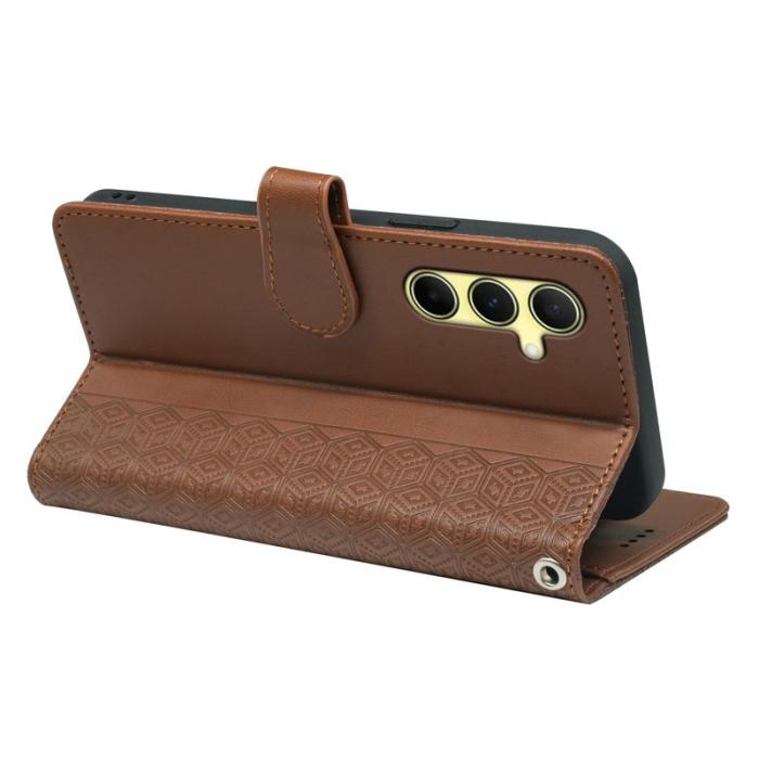 OEM - Samsung Galaxy A57 Fodral PU Läder 9 Kortfack - Brun