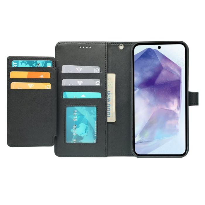 OEM - Samsung Galaxy A57 Fodral PU Läder 9 Kortfack - Svart