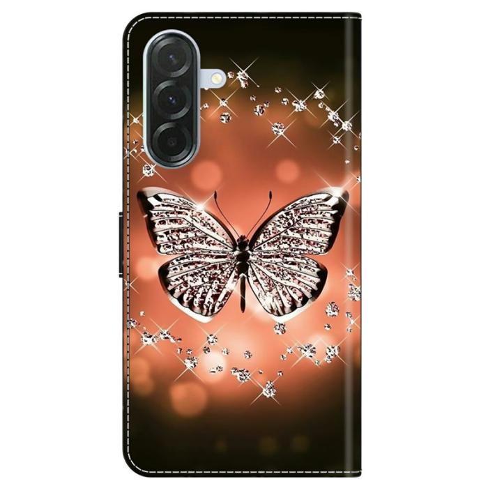 OEM - Samsung Galaxy A57 Plånboksfodral Konstläder - Crystal Butterfly