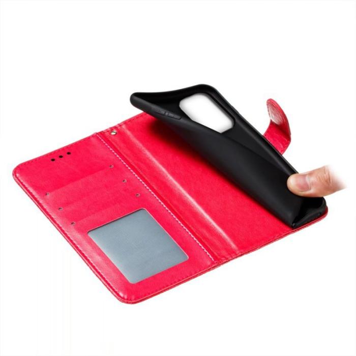 OEM - Samsung Galaxy A57 Plånboksfodral Konstläder Flip - Röd