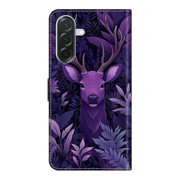 OEM - Samsung Galaxy A57 Plånboksfodral Konstläder Flip Skydd - Lila Räv