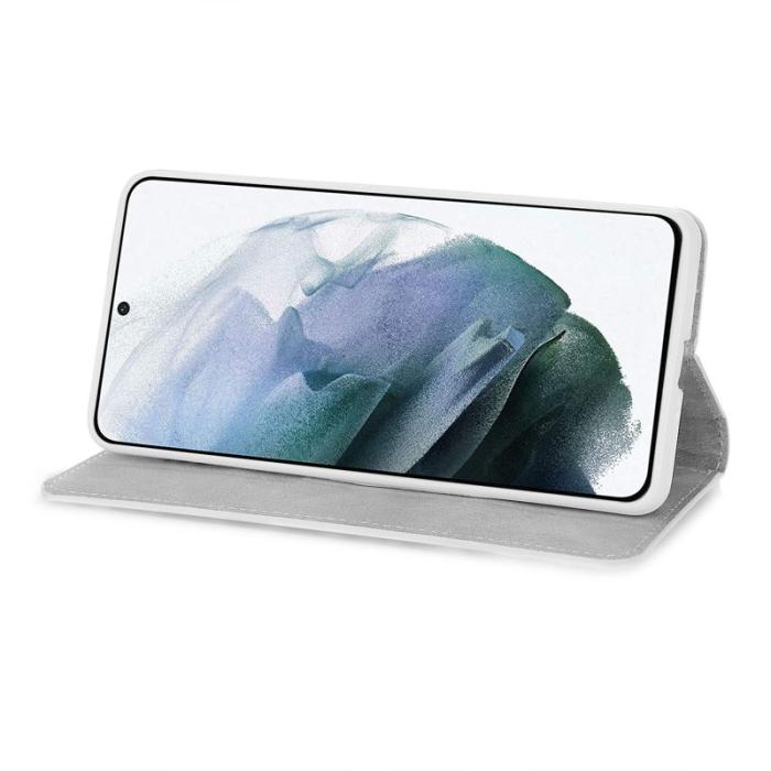 OEM - Samsung Galaxy A57 Plånboksfodral Konstläder Kortfickor Glittrig - Svart