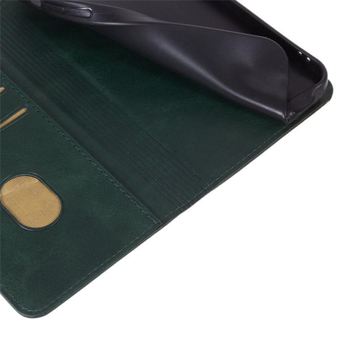 OEM - Samsung Galaxy A57 Fodral PU Läder Magnetisk - Grön