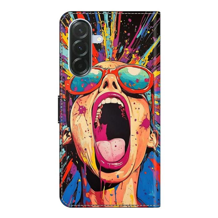 OEM - Samsung Galaxy A57 Plånboksfodral Konstläder Mönstertryck - Graffiti Scream