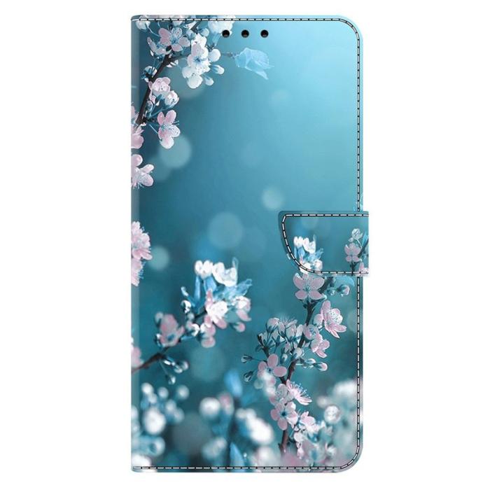OEM - Samsung Galaxy A57 Plånboksfodral Konstläder - Plommonblommor