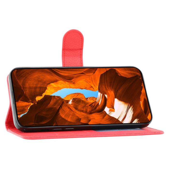 OEM - Samsung Galaxy A57 Plånboksfodral Konstläder - Röd