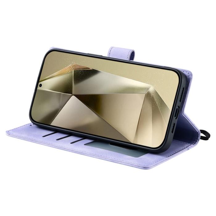 OEM - Samsung Galaxy A57 Plånboksfodral Konstläder Skydd - Lila