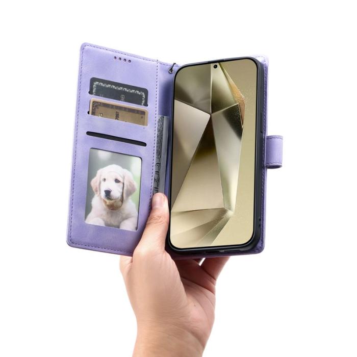 OEM - Samsung Galaxy A57 Plånboksfodral Konstläder Skydd - Lila