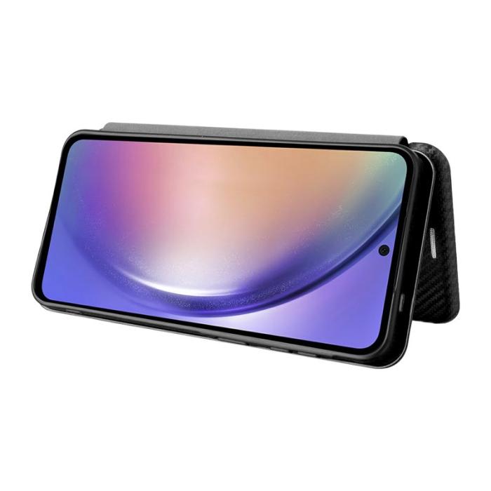 OEM - Samsung Galaxy A57 Fodral KonstLäder Skydd - Svart