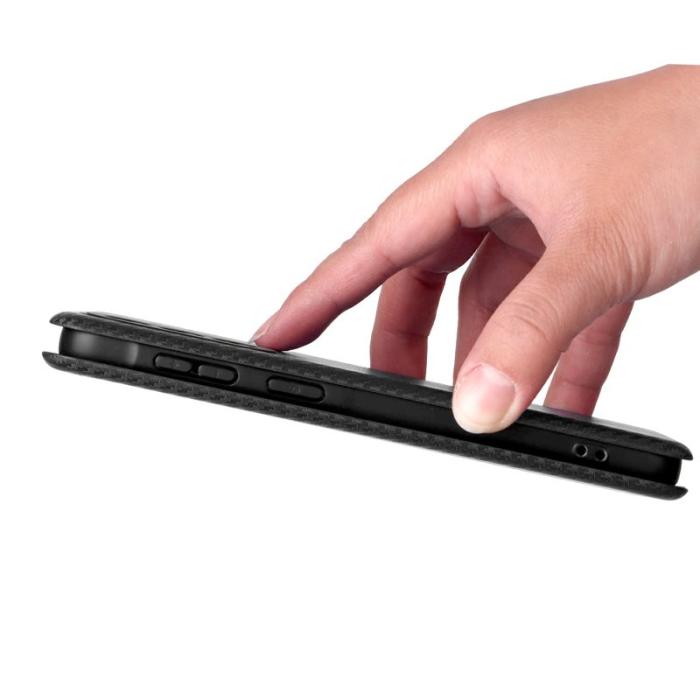 OEM - Samsung Galaxy A57 Fodral KonstLäder Skydd - Svart