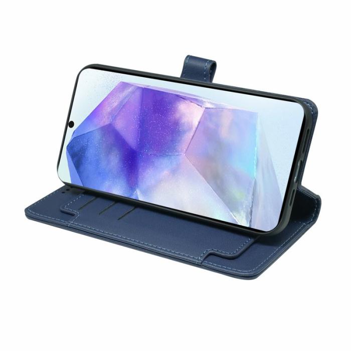 OEM - Samsung Galaxy A57 Fodral PU Läder Ställ - Blå