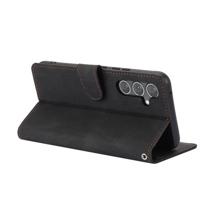 OEM - Samsung Galaxy A57 Plånboksfodral Konstläder Ställ - Svart